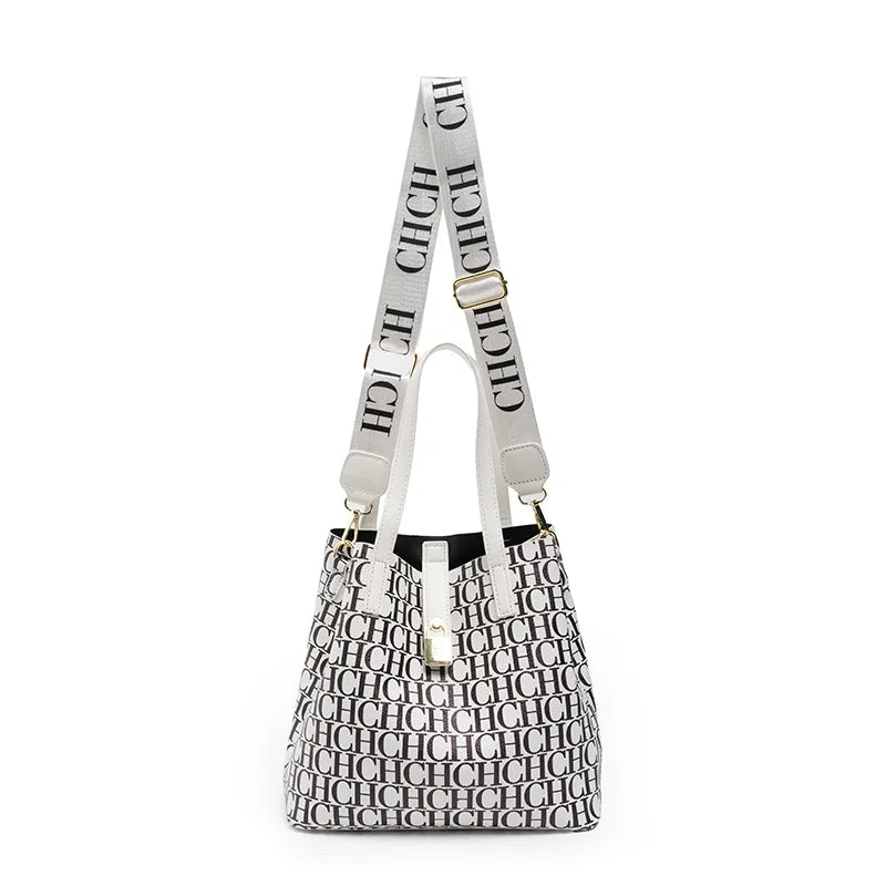 Retro Style Large Bucket Bag